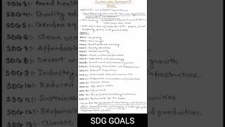 SDG GOALS FOR UPSC