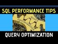 SQL Performance Tips