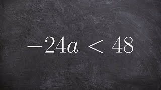 Solving a one step inequality