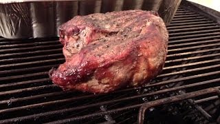 Smoked Lamb Roast on the Weber Smokey Mountain