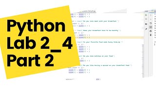 Python Lesson 2.4: Lab Part 2 - Food Preferences!