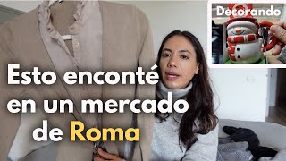 TODO lo que COMPRÉ en el  MERCADO en  ROMA + Sacando decoración NAVIDEÑA 🎄¿Habrá Vlogmas?