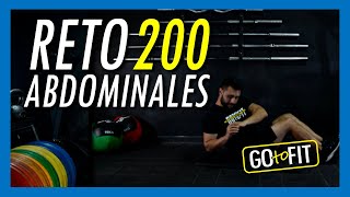 ABDOMEN en CASA - PRINCIPIANTES 🍫🔥 Abdominales en 8 minutos | Reto 200 Abs |