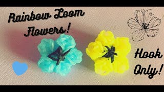 Rainbow loom flower hook only
