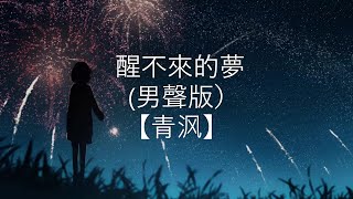 醒不來的夢（男聲版） - 青沨 （原唱：回小仙）【你是我觸碰不到的風 】 （動態歌詞 Lyrics Video）{醒不来的梦 男声版}