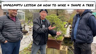 Impromtu session on how to wire & Shape a pine