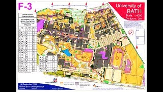 British Sprint Orienteering Champs. Finals, University of Bath 1 September 2018