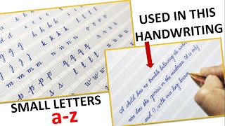 Learn to write small alphabet in cursive | Small Cursive Alphabet, Small Cursive Handwriting Letters