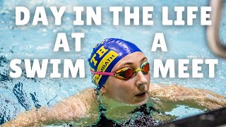 DAY IN THE LIFE AT A SWIM MEET | first race of 2025!