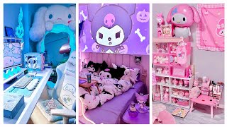 Kuromi VS Cinnamoroll VS My Melody Room Makeover 💜💙Sanrio Bedroom Decorating ideas #cindyasmr