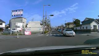 兵庫県赤穂市をドライブしました。（赤穂城跡、赤穂大石神社、（株）かん川本舗 大手門前支店の付近）