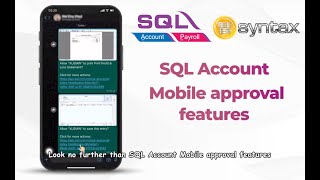 SQL Accounting Software Mobile Approval