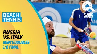 Beach Tennis - Russia vs Italy | Men's Doubles 1/8 Finals | ANOC World Beach Games Qatar 2019 |