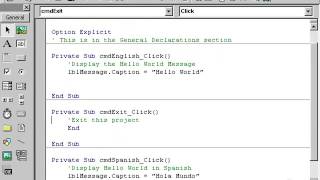 Code window views- vb6 tutorial 7
