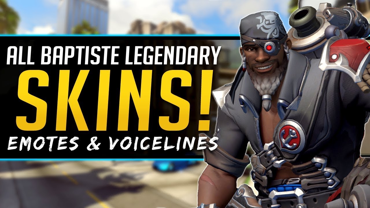 Overwatch ALL Baptiste Legendary Skins - Emotes, Voicelines, And More ...