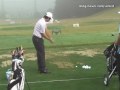 kim kyung tae slow motion wood golf swing from driving range 1