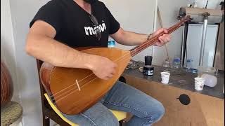 42 cm tekne boyu kısa sap si/do/do# akort kısa sap bağlama