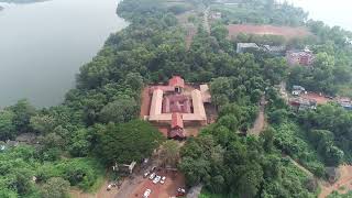 #SASTHAMCOTTA LAKE #SASTHAMCOTTA SREE DHARMA SASTHA TEMPLE #AERIAL VIEW #GODSOWNCOUNTRY #GREENERY