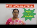 [TAMIL] What is Precis-writing? | How to write a good precis? - Important points to remember