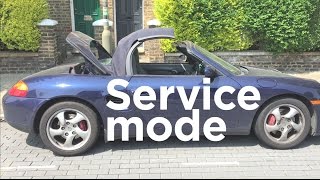 How to access a Boxster 986 engine