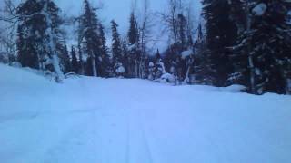 Olos 8km. ski track last downhill!+