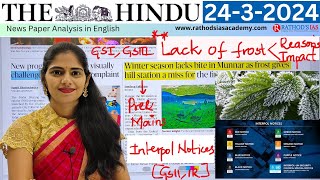 24-3-2024 | The Hindu Newspaper Analysis in English | #upsc #IAS #currentaffairs #editorialanalysis