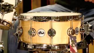 DW Collectors Snare 6x14 Natural Satin Oil over Exotic Curly Maple