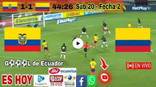 Ecuador vs. Colombia en vivo, donde ver, a que hora juega Ecuador vs. Colombia Sudamericano 2025