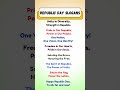 🇮🇳republic day slogans slogan on republic day in english shorts republicday slogan