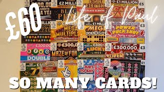 How easy is it to win? Let me show you with £60 of lotto scratch cards.