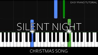 Christmas - Silent Night (Easy Piano Tutorial)