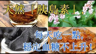 天然「胰島素」, 每天吃一點, 穩定血糖不上升！