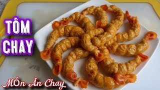 Cách Làm TÔM CHAY Dai Ngon Màu Đẹp/Món Ăn Chay/Bà Mẹ Quê