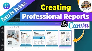 Create Professional Reports in Canva Step by Step Guide | Genius Junkie