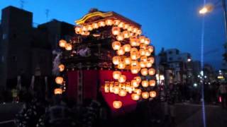 2012岐阜まつり：伊奈波神社宵宮：その２山車出発