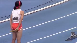 2014東京都高校新人陸上 女子4×400mリレー　予選１組