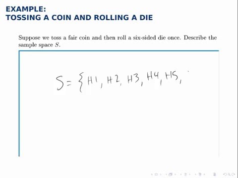 Probability Example: Sample Space, Tossing a Coin and Rolling a Die Probability Example: Sample Space, Tossing a Coin and Rolling a Die