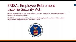 All you need to know about ERISA and more!