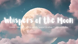 432 Hz Full Moon in Gemini | Sound Healing Journey with Gentle Voice, Crystal Bowls \u0026 Rain Ambience