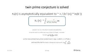 twin prime conjecture is solved es gibt unendlich viele Primzahlenzwillinge