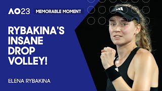 Elena Rybakina Times Drop Volley to Perfection! | Australian Open 2023 Quarterfinal