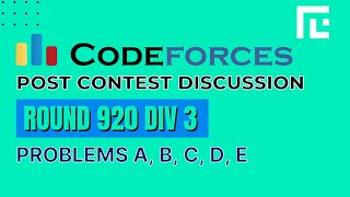 Codeforces Round 920 (Div 3) | Video Solutions - A to E | by Raghav Goel | TLE Eliminators