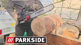 TEST PARKSIDE 40V PPKSA Li B2 cordless chainsaw