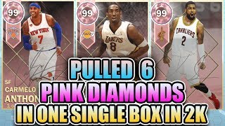6 Pink Diamond Pulls in ONE Box in the GREATEST Pack Opening of NBA 2K18 MyTeam