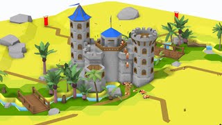 Castle Constructor - 城のブロックを積み上げて完成させた城で守るタワーディフェンスゲーム