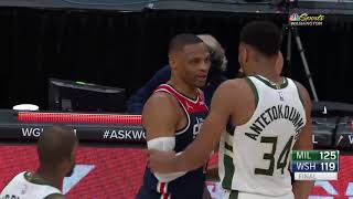 Russell Westbrook & Giannis Antetokounmpo Share a Moment After The Game | March 13, 2021