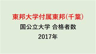 東邦大学付属東邦高校　大学合格者数　2017～2014年【グラフでわかる】