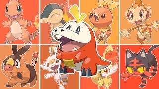 RANQUEANDO TODOS POKÉMON INICIAIS DE FOGO DO MAIS BONITO AO MAIS FEIO!! Do Charmander até Fuecoco