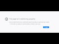Fix The page isn’t redirecting properly in Mozilla Firefox in 2020