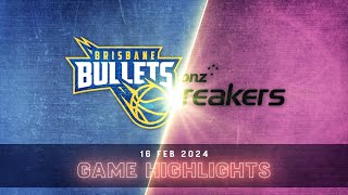 NBL Mini: New Zealand Breakers vs. Brisbane Bullets | Extended Highlights